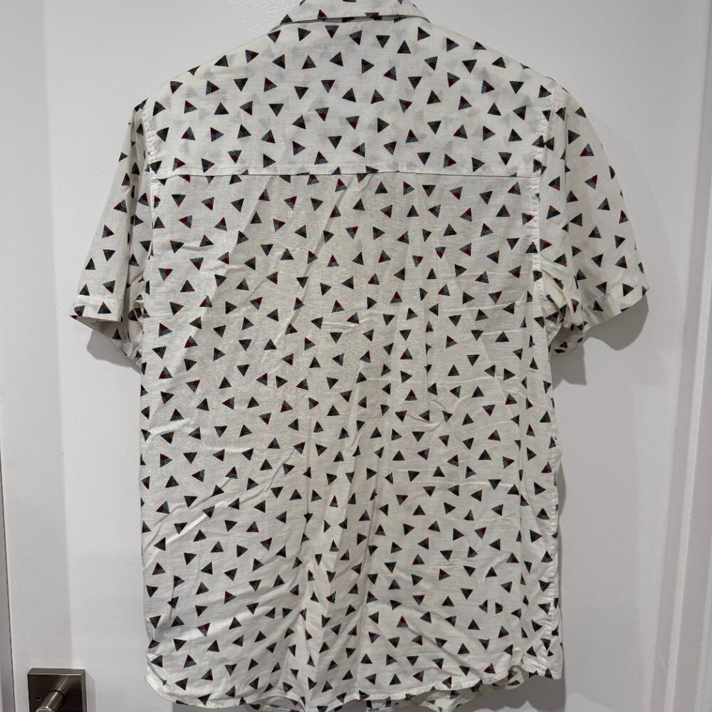 Dravus Triangle Pattern Button Down Shirt - image 2